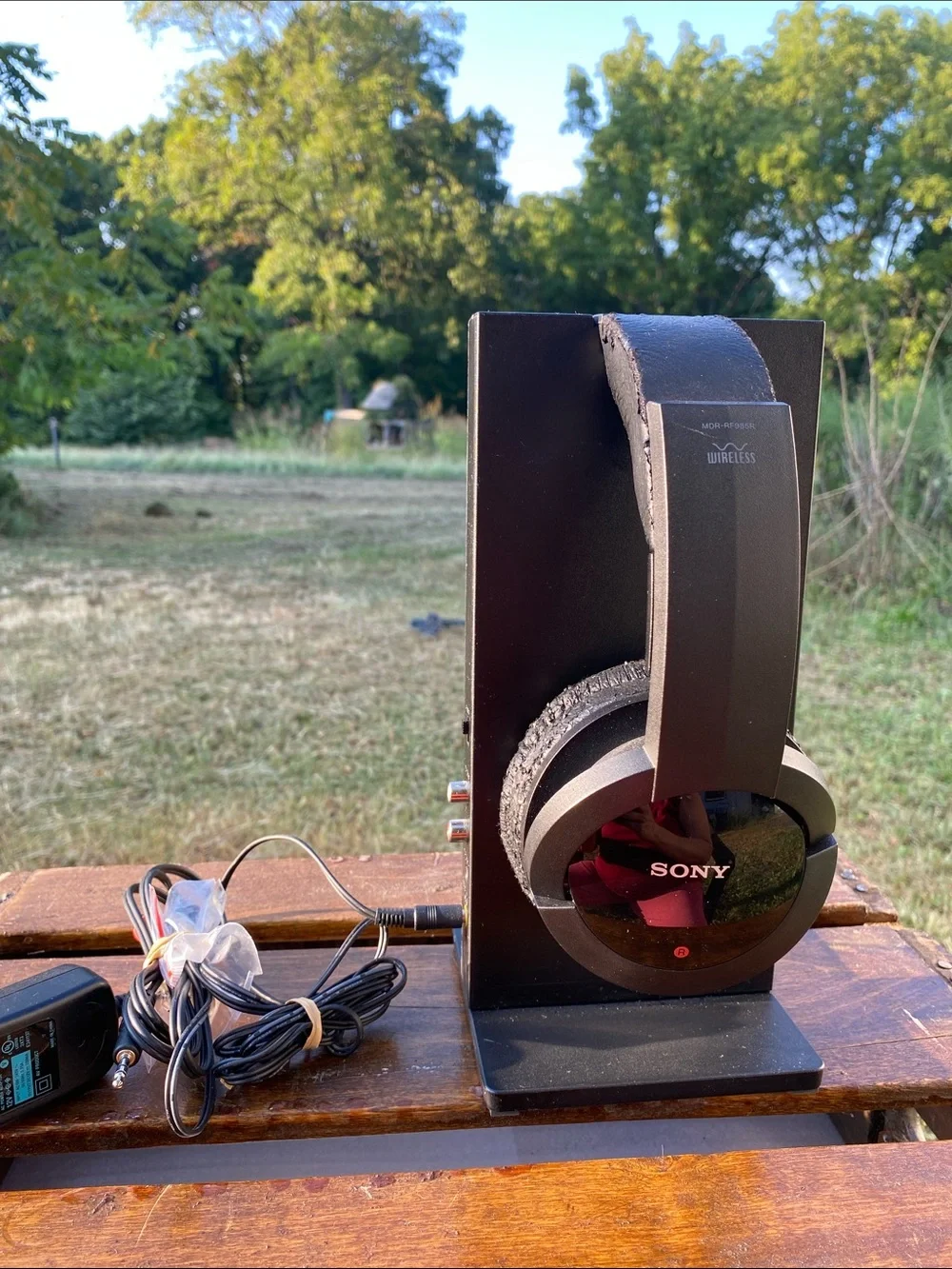 Sony MDR-RF985RK Wireless Over-Ear Headphones TMR Transmitter Charging Dock Test